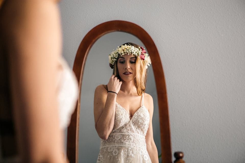 Bride in Mirror