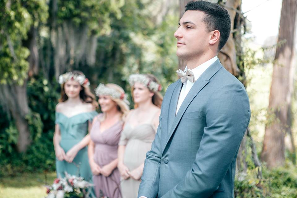 Groom waiting for bride
